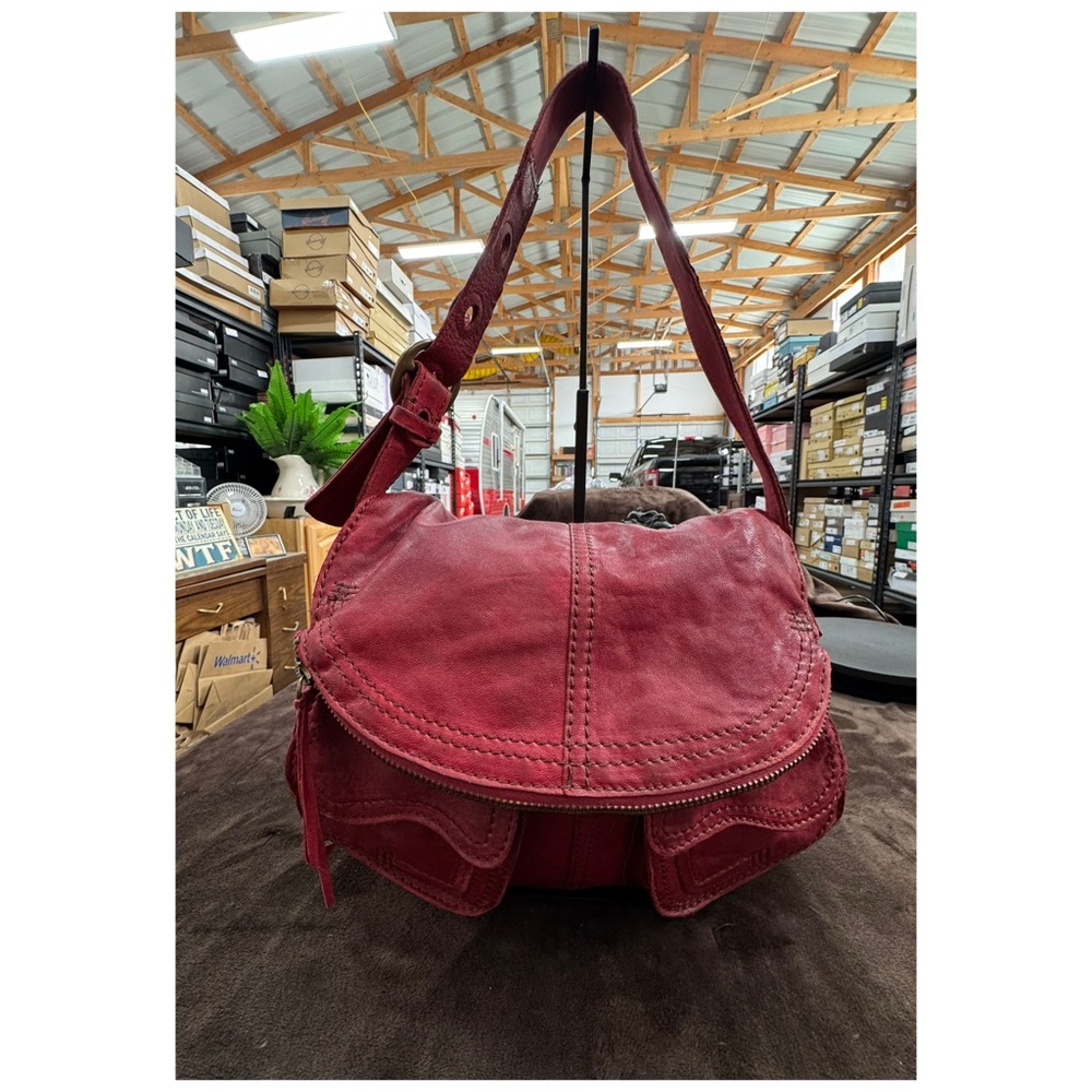 Lucky Brand Red Leather Shoulder Bag